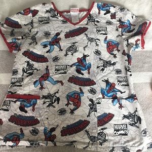 Spider-Man scrub top